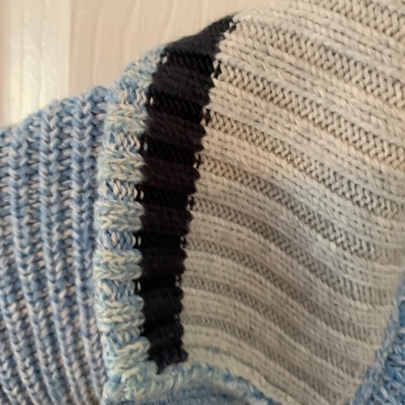 Nautica baby blue button up collared sweater - Picture 8 of 12